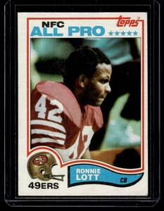 Ronnie Lott RC 1982 Topps #486 Rookie Vintage Baseball Card