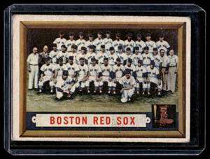 1957 Topps Red Sox Team Card #171 Vintage Baseball Card
