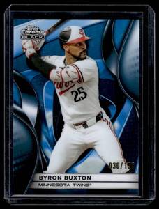 Byron Buxton 150 2025 Topps Chrome Black #13 Numbered 30150 Minnesota Twins Baseball Card