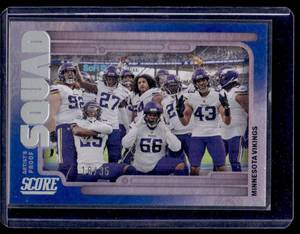 Minnesota Vikings 35Foil SP 2022 Scote #S0 Numbered 1835 Football Card