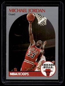 Michael Jordan 1990 Hoops #65 Basketball Card