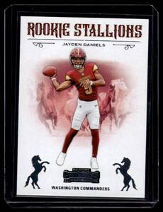 Jayden Daniels RC 2024 Contenders Rookie Stallions #3 Football Card