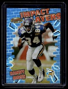 Randy Moss Blue Refractor 2001 Bowmans Best #IP1 Minnesota Vikings Football Card