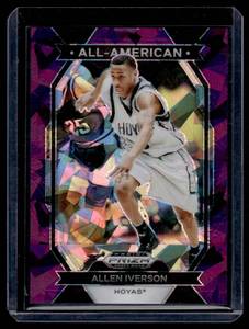 Allen Iverson 149 Cracked Ice Prizm 2024 Draft Picks #18 Numbered 23149 Basketball Card