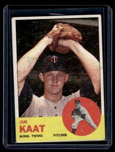 Jim Kaat 1963 Topps #165 Vintage Minnesota Twins Baseball Card