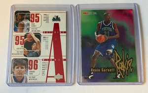 Kevin Garnett 2 Card Rookie Basketball Lot (1)