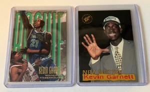Kevin Garnett 2 Card Rookie Basketball Lot (3)