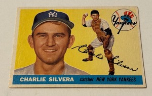 1955 Topps Charlie Silvera #188 Vintage Baseball Card