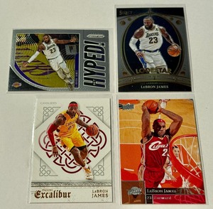 LeBron James 4 Card Basketball Lot