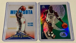 Kevin Garnett 2 Card RC  Refractor Basketball Lot
