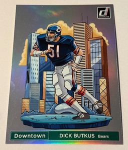 Dick Butkus Jumbo Ocersized Downrown 2024 Donruss #9 Football Card