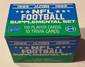 1989 Score Supplementeal Football Card Set