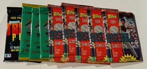 (9) Various Baseball Card Packs - 5 1995 Topps