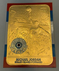 Michael Jordan 23 Karat Gemstones Gold Limited Edition 2323 1997 Fleer Basketball Card