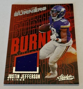 Justin Jefferson Relic 2023 Absoute #AB-6 Afterburners Minnesota Vikings Football Card