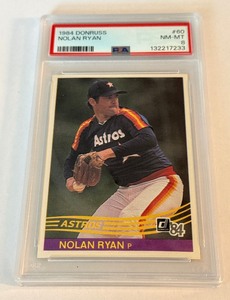 Nolan Ryan PSA 8 NM-MT 1984 Donruss #60 Vintage Baseball Card