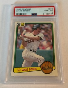 Wade Boggs RC PSA 8 NM-MT 1983 Donruss #586 Rookie Vintage Baseball Card