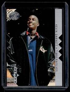 Kevin Garnett Die Cut RC 1996 SP Championship Shots #S9 Rookie Minnesota Timberwolves Basketball Card