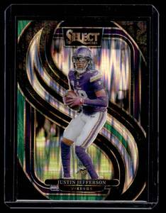 Justin Jefferson Shimmer Pizm 2024 Select Premier Level #174 Minnesota Vikings Football Card