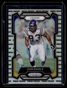 John Randle Press Proof Silver Holo SP Prizm 2023 #196 Minnesota Vikings Football Card