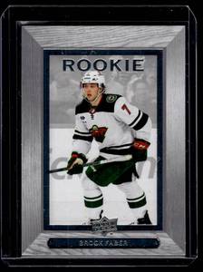 Brock Faber RC 2023-24 Upper Deck Bee Hive #BH-33 Rookie Minnesota Wild Hockey Card