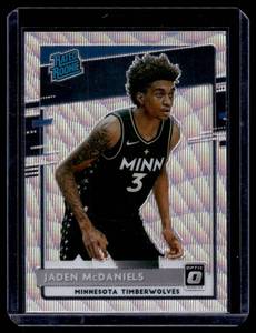Jaden McDaniels RC 2020-21 Donuss Optic Prizm Rated Rookie #178 Minnesota Timberwolves Basketball Card