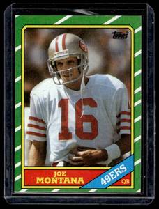 Joe Montana 1986 Topps #156 Vintage Football Card