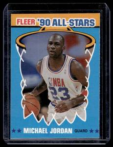 Michael Jordan 1990 Fleer All-Stars #5 Basketball Card