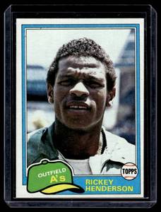 Rickey Henderson 2nd Year 1981 Topps#261 Vintage Baseball Card