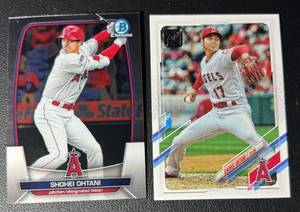 Shohei Ohtani 2-Card Baseball Card Lot