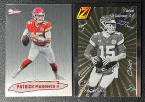 Patrick Mahomes 2-Card Insert Football Card Lot