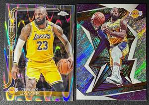 LeBron James 2-Card Foil Basketball Card Lot
