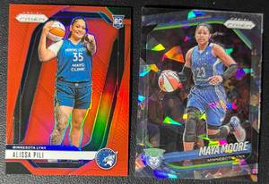 2-Card Minnesota Lynx WNBA Basketball Card Lot (Pili 299)