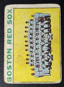 1964 Topps Boston Red Sox Team Baseball Vintage Card No. 579