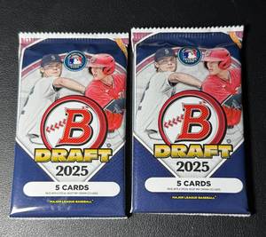 2 Packs of Bowman Draft 2025 Baseball Cards (2)