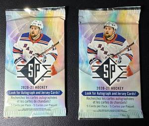 2 Packs of 2020-21 SP Hockey Cards