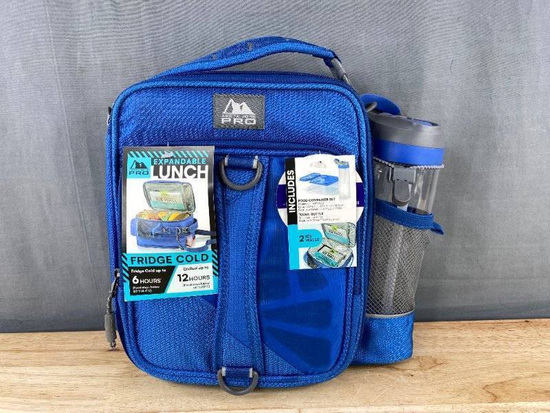 Arctic Zone Pro Expandable Lunch Backpack - Ice Walls & Food Container Set Included - Brand New