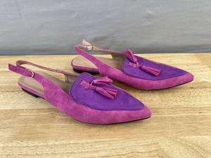 Tassel Slip-On Flats - Pink & Purple - Womens Size 9 - Brand New