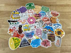 Assorted Inspirational Stickers, 36 Total - Brand New