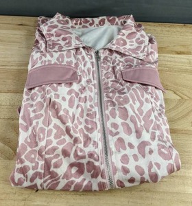 Leopard Print Zip-Up Dress - Womens Size Small - Pink & White - Brand New