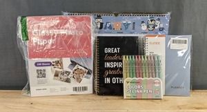SUNEE 2026 Planner - 12 Wenyuan Gel Ink Pens - 2026 Calendar - Hard Cover Notebook - Brand New