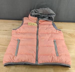 Hooded Sleeveless Vest - Pink - Womens Size XL - Brand New