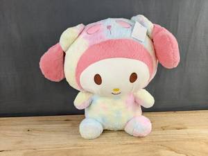 My Melody Rainbow Tie-Dye 15.7 Plush Toy with Blanket - Brand New&nbspA