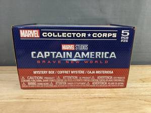 Funko Marvel Collector Corps Captain America Brave New World 5 Piece Mystery Box including 2 Funko POP Figurines - Brand New A