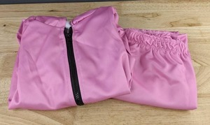 Girls Pink Zip-Up Hoodie & Elastic Waist Pant Set - Girls Size 7-8y - Brand New