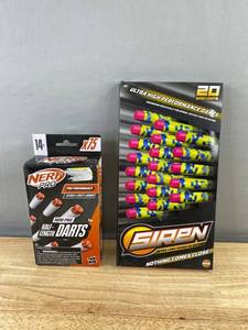 NERF 75 Pro Half-Length Darts & 20 Siren Darts - Brand New A