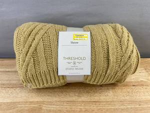 Threshold Studio McGee Beige Throw - 50 in x 60 in - Brand New