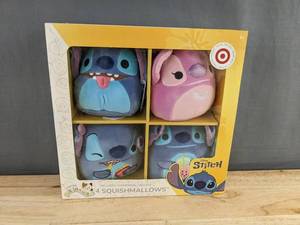 4 Disney Stitch Squishmallows - Brand New A