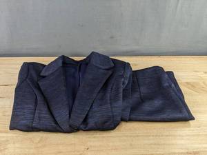 Blue & Black Skirt & Blazer Set - Womens Size Medium - Brand New