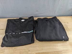Paris Black Short Sleeve Top & Sweatpants Set - Mens Size XXL - Brand New